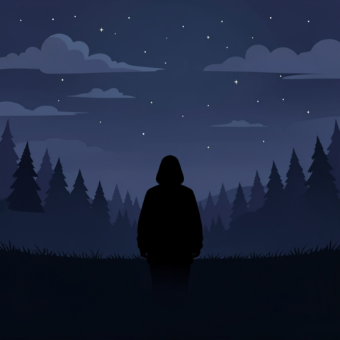 freepik aku diam dalam alam sunyi vector 42841